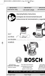 Bosch 1617 Gebruiksaanwijzing/veiligheidsinstructies