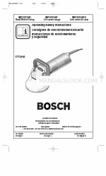 Bosch 1773AK - 10 Amp Concrete Surfacing Grinder Руководство по эксплуатации/безопасности