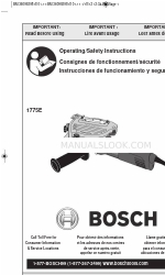 Bosch 1775E Руководство по эксплуатации/безопасности