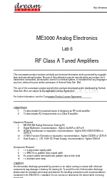 Dream Catcher ME3000 Analog Electronics Lab 6 매뉴얼