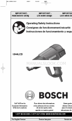 Bosch 1944LCDK - Programmable Electronic Heat Gun Manual de instrucciones de uso y seguridad