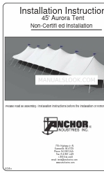 Anchor 45' Aurora Tent Instrukcja instalacji