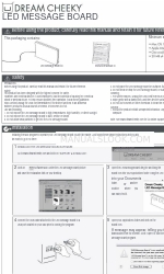 Dream Cheeky LED Message Board Instructions pour l'utilisation et l'installation