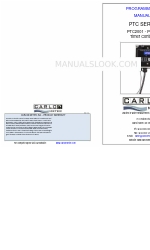 Carlon PTC Series Manual de programação