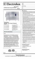 Electrolux 534187 Specification Sheet