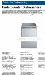 Electrolux Dishwashing EUC3DP Brochure & Specs