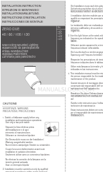 FormaLighting ZERO DUE 130 Installation Instruction