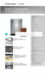 Electrolux EDW7505HPS - Semi-Integrated Dishwasher With 5 Wash Cycles Folleto y especificaciones