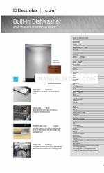 Electrolux EDW7505HPS - Semi-Integrated Dishwasher With 5 Wash Cycles Hoja de especificaciones