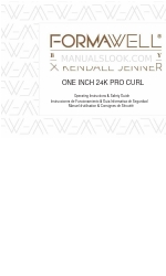 Formawell Beauty X KENDALL JENNER ONE INCH 24K PRO CURL Инструкция по эксплуатации и руководство по технике безопасности