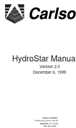 Carlson HydroStar Manual