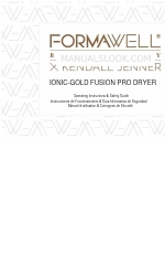 Formawell Beauty Ionic-Gold Fusion Pro Dryer Mode d'emploi et manuel de sécurité