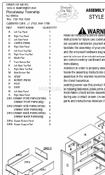 Dream On Me Providence Chest Combo 2 Manual de instrucciones de montaje