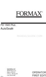 Formax AutoSeal FD 1500 Plus Operatör El Kitabı