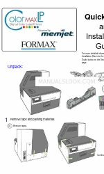 Formax ColorMax LP Manual de instalación y configuración rápida