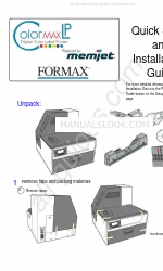 Formax ColorMax LP Manual de instalación y configuración rápida