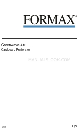 Formax Greenwave 410 Manual del usuario