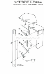 FORMENTA WASTE BIN CLASSIC 60L Installation Instructions