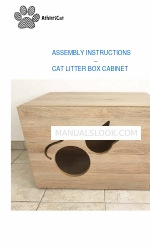 AthletiCat Cat Litter Box Cabinet 組立説明書