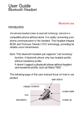 Formosa BTHS01 User Manual