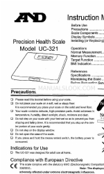 AND UC-321 Manual de instruções