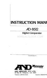 AND Digital Comparator AD-8512 Kullanım Kılavuzu