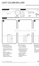 Forms + Surfaces LIGHT COLUMN BOLLARD Instruções de instalação