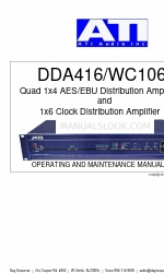 ATI Audio DDA416 Instrukcja obsługi i konserwacji