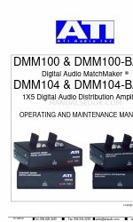 ATI Audio DMM104 Panduan Pengoperasian dan Pemeliharaan