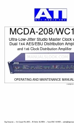 ATI Audio MCDA-208/WC106 Manuale operativo e di manutenzione