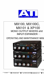 ATI Audio XP100 Operating And Maintenance Manual