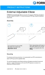 FORMUFIT External Adjustable Elbow Product Instructions