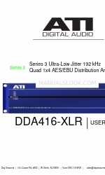 ATI DIGITAL AUDIO DDA416-XLR Manuel de l'utilisateur