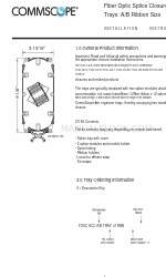 CommScope FOSC-ACC-A-TRAY-12 설치 지침