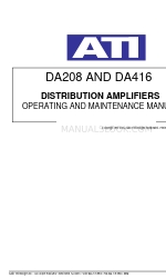 ATI Technologies DA416 운영 및 유지보수 매뉴얼