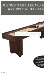 Carmelli AUSTIN 9' SHUFFLEBOARD TABLE Інструкція з монтажу Посібник з монтажу