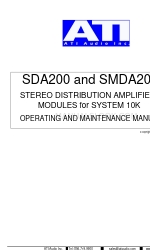 ATI Technologies SMDA200 Panduan Pengoperasian dan Pemeliharaan