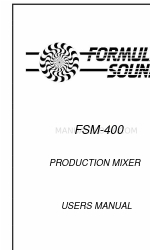 Formula Sound FSM-400 Руководство пользователя