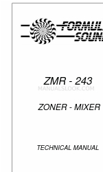 Formula Sound ZMR - 243 Manual técnico