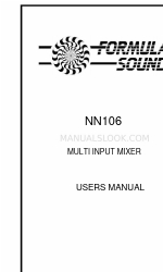 Formula Sound NN106 Manual do utilizador