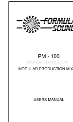 Formula Sound PM-100 Benutzerhandbuch