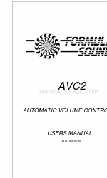 Formula Sound AVC2 User Manual