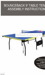 Carmelli BOUNCEBACK 9' TABLE TENNIS Assembly Instructions Manual