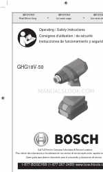 Bosch Professional GHG 18V-50 Manual de instrucciones de uso y seguridad