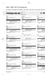 Bosch Professional GSB 120-LI クイック・スタート・マニュアル