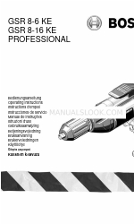 Bosch Professional GSR 8-16 KE Instrukcja obsługi