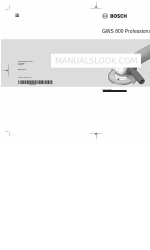 Bosch Professional GWS 800 Manual de instruções original