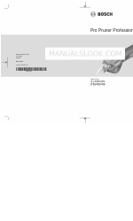 Bosch Professional Pro Pruner Manual de instruções original