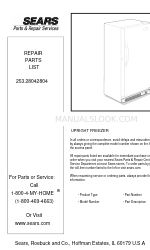 Electrolux 253.28042804 Handleiding reparatie onderdelenlijst