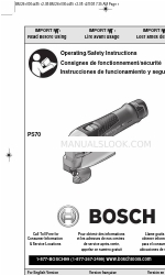 Bosch PS70 Operating/Safety Instructions Manual